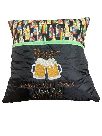Reading Cushion - Beer (ugly)