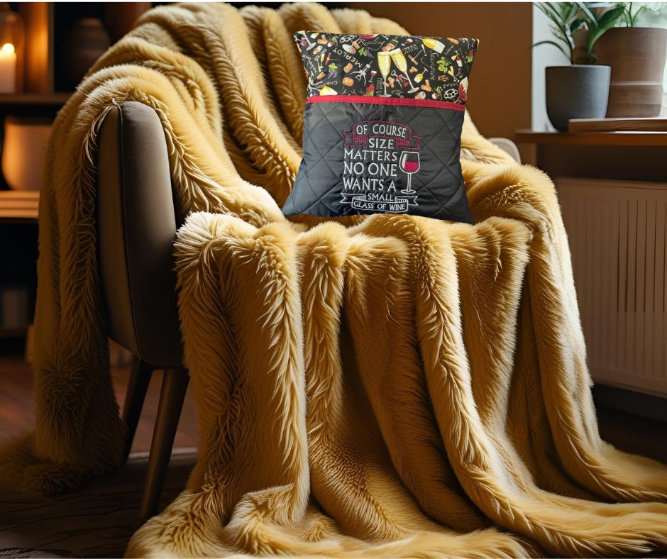 Reading Cushion - Wine - small glass