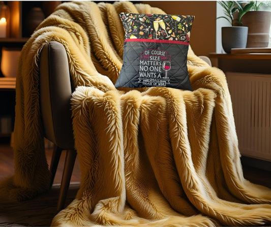 Reading Cushion - Wine - small glass